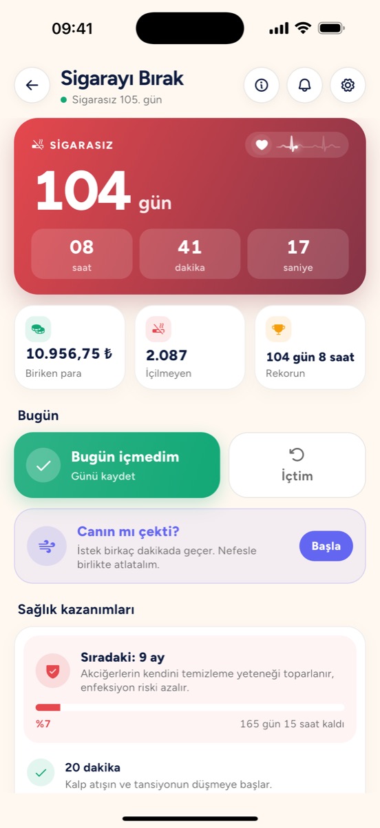 Ceplik İlaç · Su · Sigara ekranı